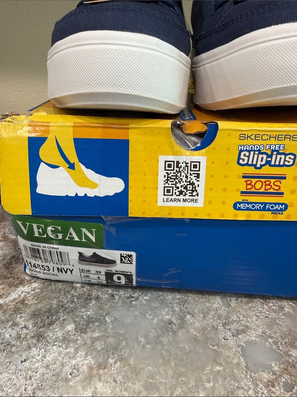 Skechers Navy Blue Women's Sneakers - Picture 2 of 4